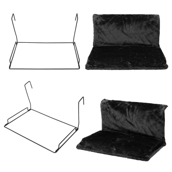 Fleece Lined Pet Radiator Bed Cat Kitten Dogs Puppies Warm Cosy Hammock[Black,0010015] - Image 3