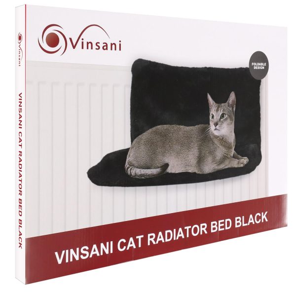 Fleece Lined Pet Radiator Bed Cat Kitten Dogs Puppies Warm Cosy Hammock[Black,0010015] - Image 4