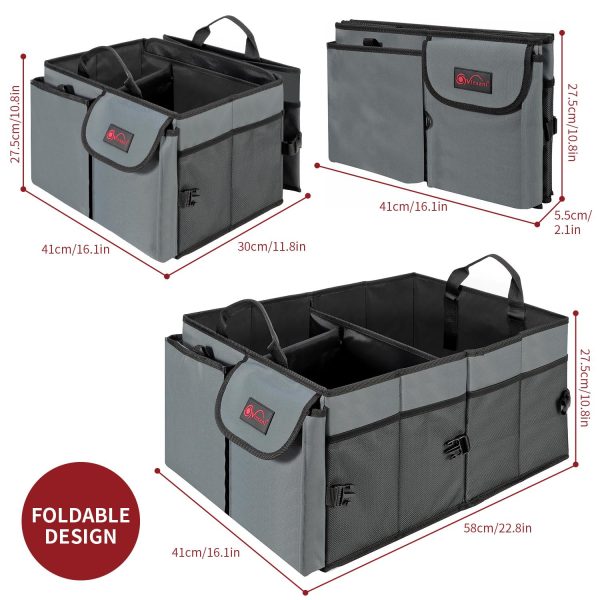 VINSANI DELUXE CAR BOOT STORAGE GREY 0000433 - Image 3