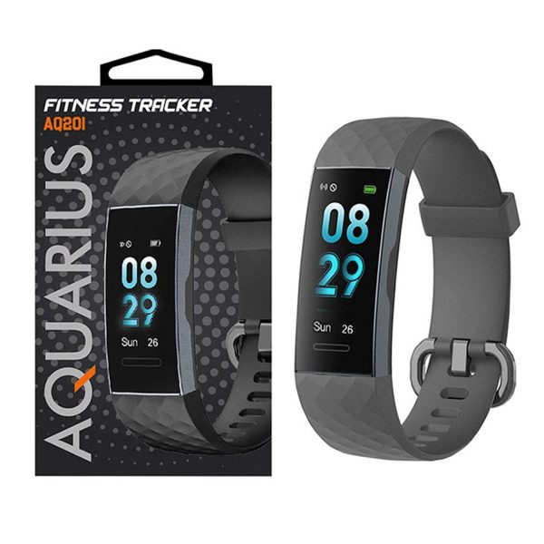 Aquarius IP67 Waterproof Bluetooth Fitness Tracker with Heart Rate Monitor and Step Counter - Black - Image 2