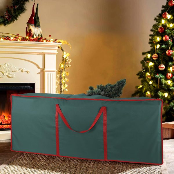 VINSANI XMAS GREEN FABRIC STORAGE BAG 1010038 - Image 6