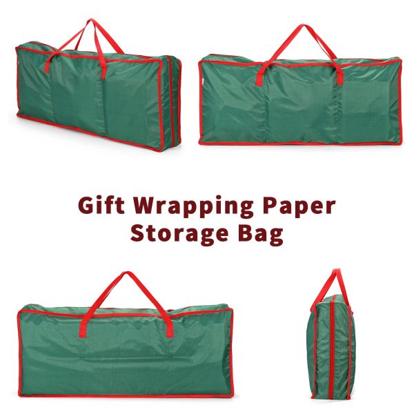 Christmas Xmas Decoration Gift Wrap Fabric Storage Bag [Green,0008941] - Image 2