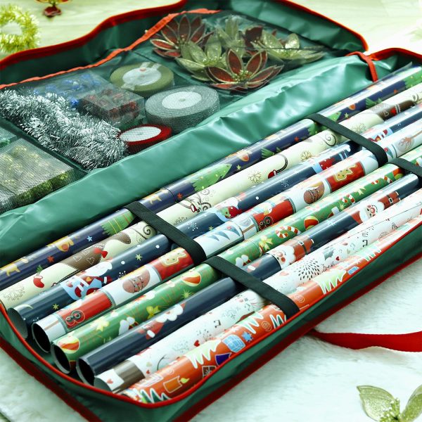Christmas Xmas Decoration Gift Wrap Fabric Storage Bag [Green,0008941] - Image 3
