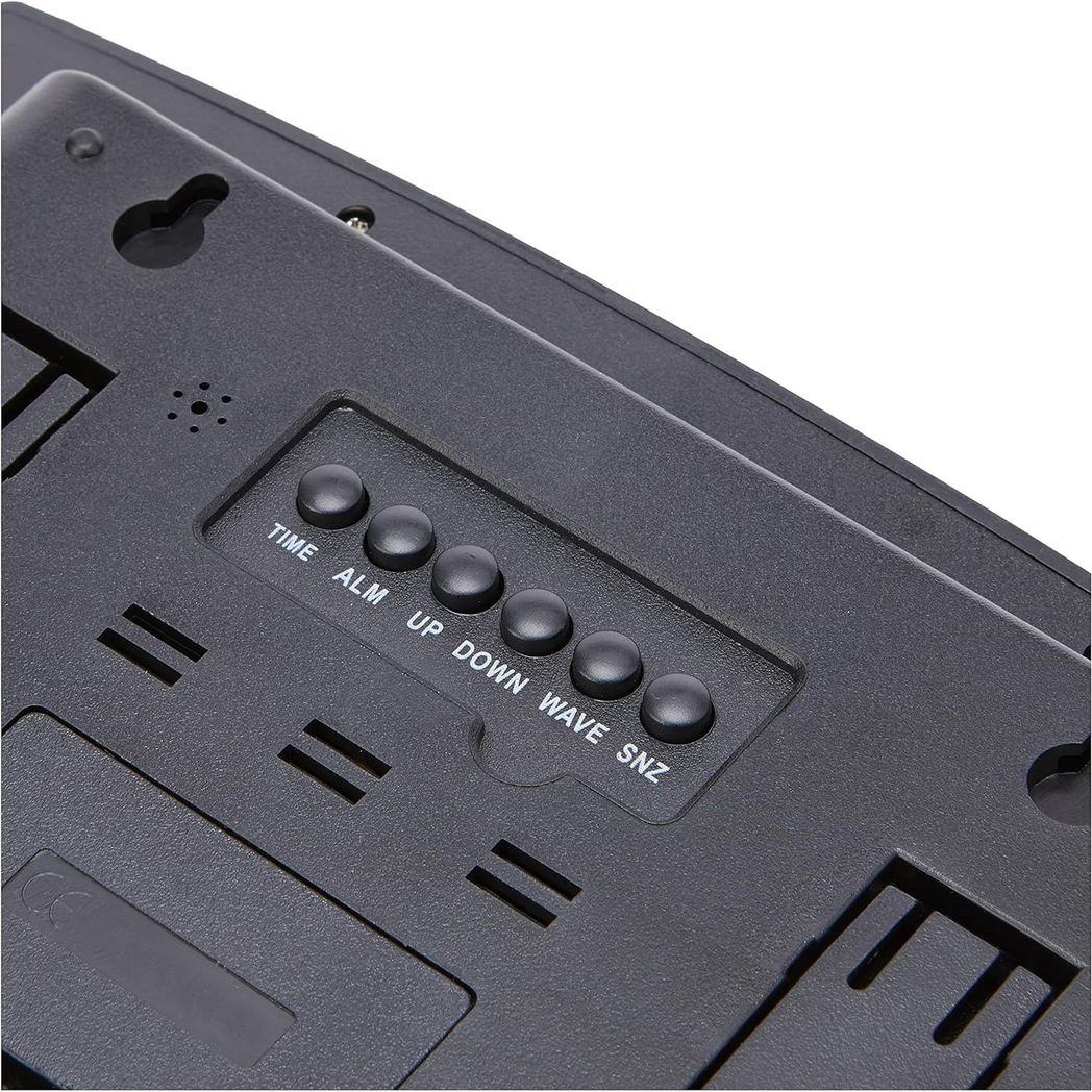 Precision Radio Controlled Wall Desk Clock, Day/date, Temperature Digital Display Alarm Clock AP046 - Image 2