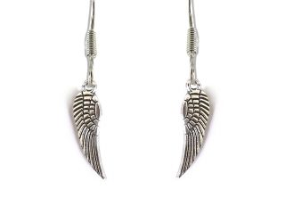 Angel Feather Drop Earrings