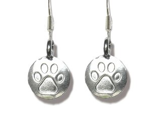 Paw Print Drop Earrings
