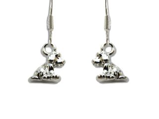 Little Dog Drop Earrings
