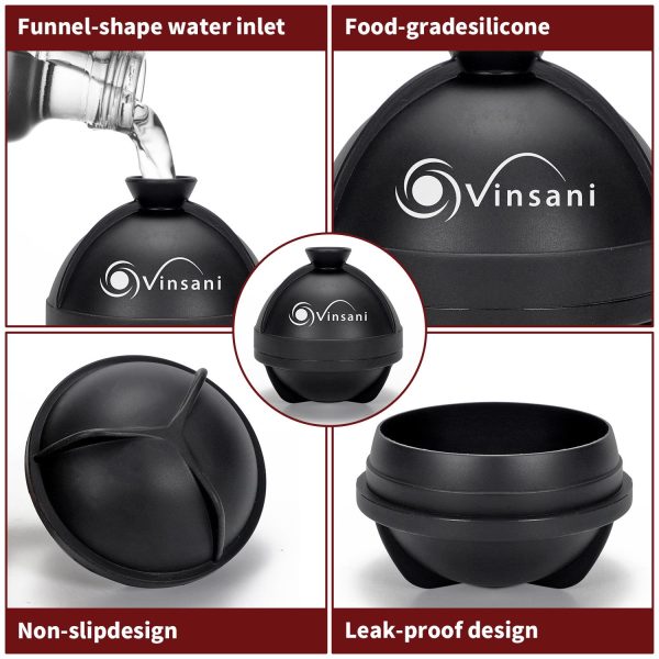 VINSANI 2 PACK ICE BALL MOULD 0000359 - Image 3