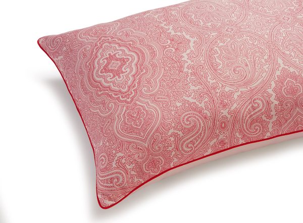 400 TC - Cotton Rich Paisley Print Duvet Cover Set Red [Super King] - Image 2