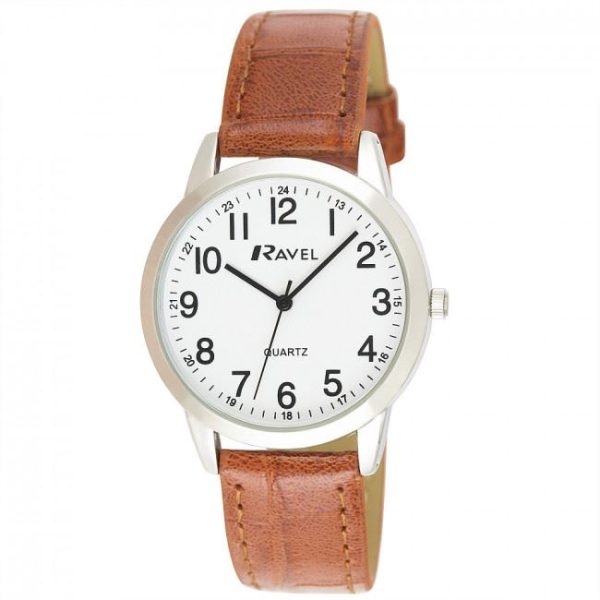 Ravel Mens Classic Leather Strap Watch R0132.24.1