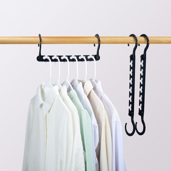 10 Pack Magic Clothes Hangers 10 Pack, Space Saving Hanger, Organiser (Black) - Image 6