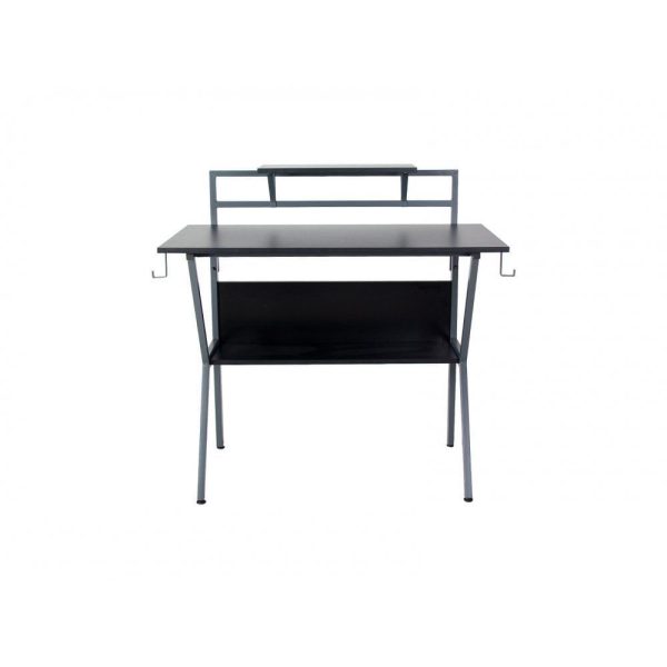 Ergonomic 2 Tier Gaming Desk - Grey - Image 3