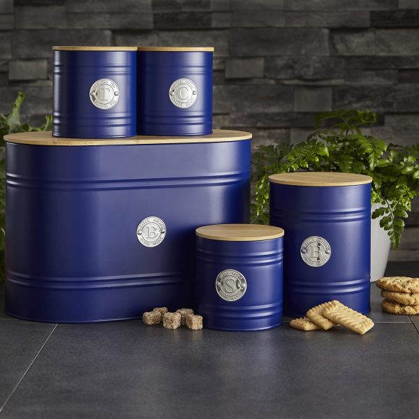 5 Piece Kitchen Canister Set - Scandi Navy
