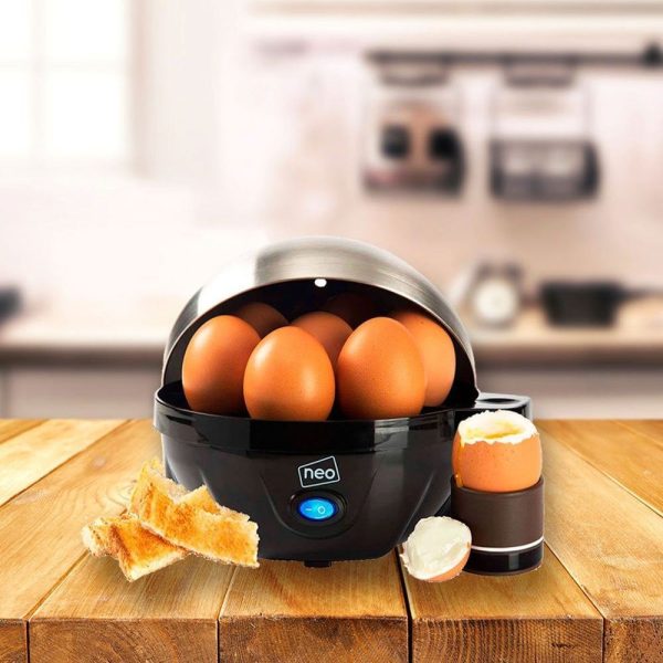 Stainless Steel Electric Egg Boiler Poacher and Steamer - Stainless Steel
