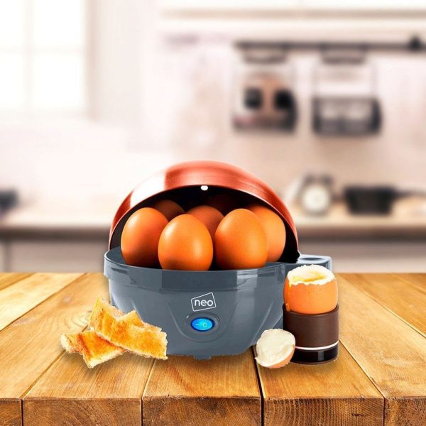 Stainless Steel Electric Egg Boiler Poacher and Steamer - Grey