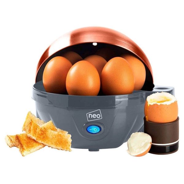 Stainless Steel Electric Egg Boiler Poacher and Steamer - Grey - Image 2