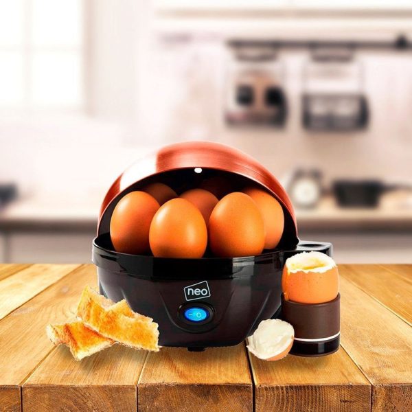 Stainless Steel Electric Egg Boiler Poacher and Steamer - Copper