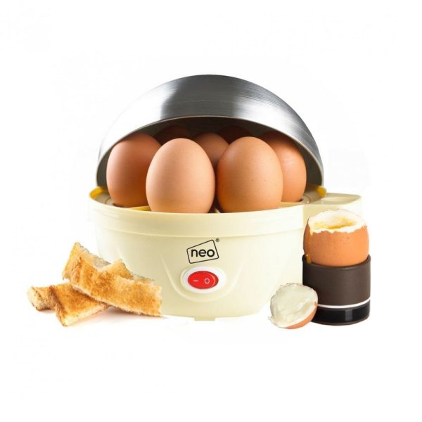 Stainless Steel Electric Egg Boiler Poacher and Steamer - Cream - Image 3