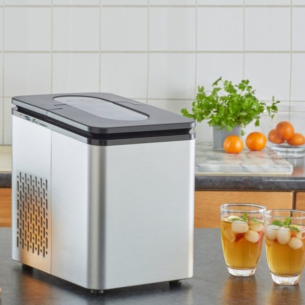 1.7L Electric Ice Cube Maker Machine - Chrome