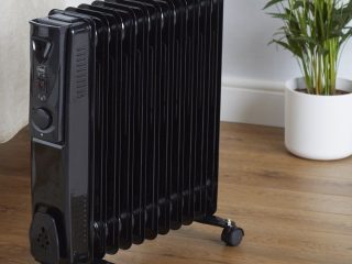 2500W Electric Oil Filled Radiator - Black