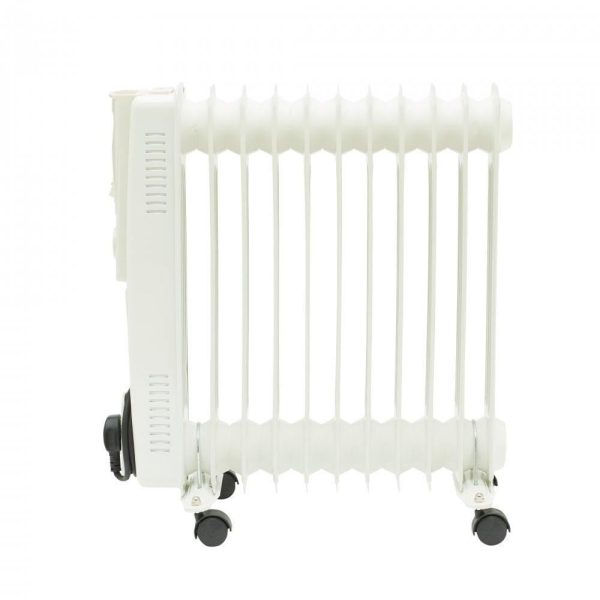 2500W Electric Oil Filled Radiator - White - Image 3