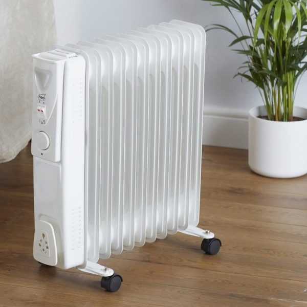 2000W Electric Oil Filled Radiator - White