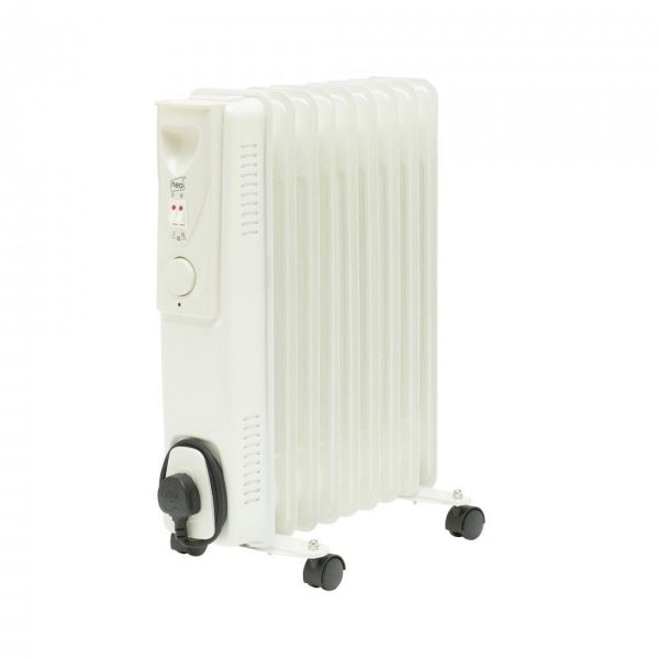 2000W Electric Oil Filled Radiator - White - Image 2