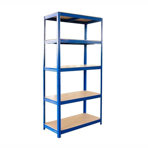 Large 5 Tier Garage Shelving Racking - Blue - Image 2