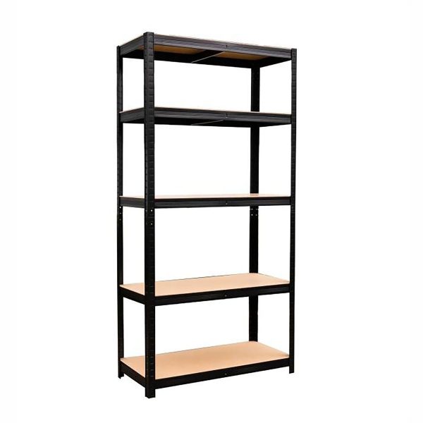 Large 5 Tier Garage Shelving Racking - Black - Image 3