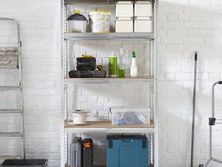 Large 5 Tier Garage Shelving Racking - Galvanised