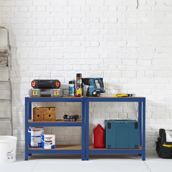 5 Tier Garage Shelving Racking - Blue - Image 3