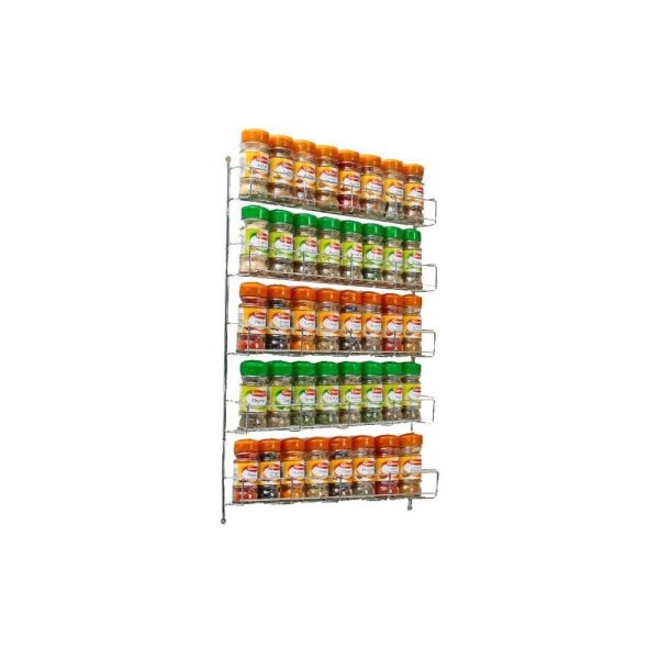 Spice Rack For Kitchen Door Cupboard or Wall - 5 Tier - Image 2
