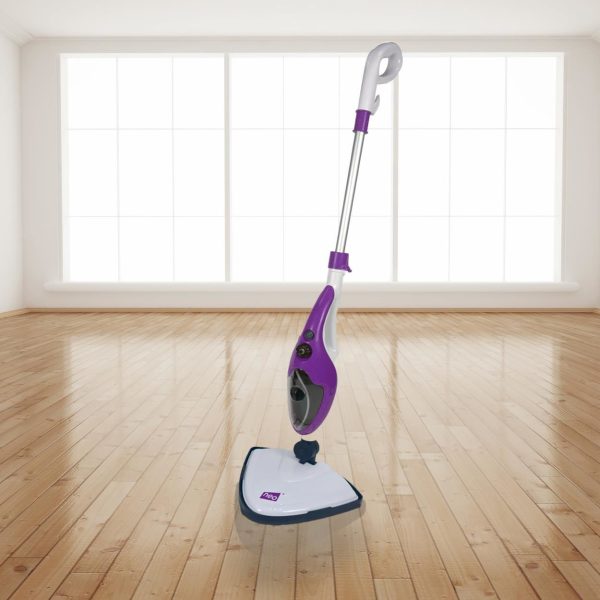 10 in 1 1500W Hot Steam Mop Cleaner and Hand Steamer - Purple