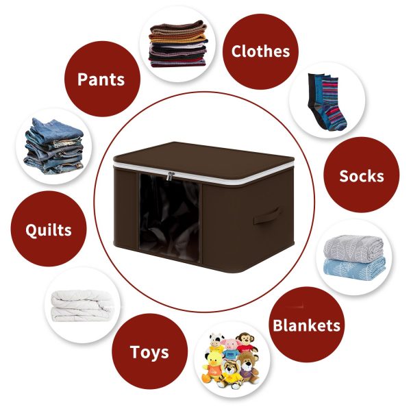 Vinsani 2Pk Large Storage Bags Brown 0008920 - Image 4
