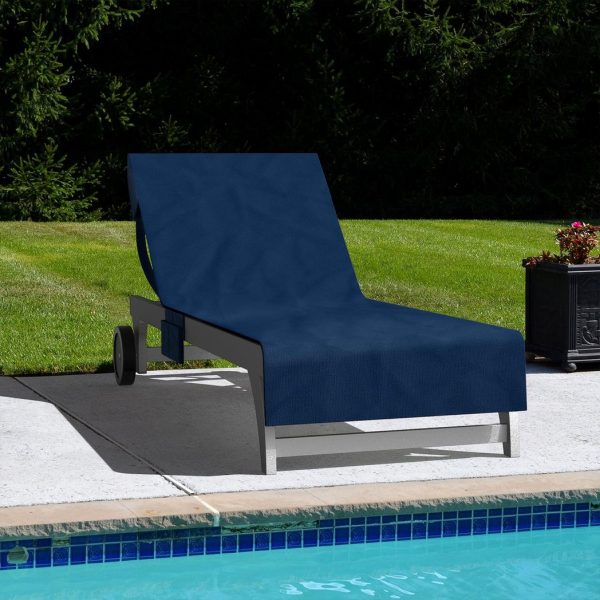 Vinsani Sun Lounger Beach Towel Carry with Pockets Sand Free Compact Bag Soft Microfibre Quick Dry Lightweight 215 x 73 cm for Holiday Summer Garden Swim Pool Beach Lounger Towels – Navy Blue - Image 8