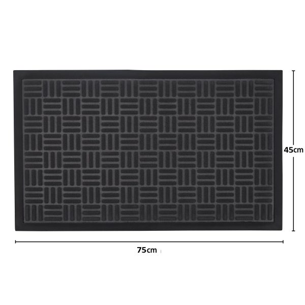 Vinsani Entrance Mat 45x75 cm - Dark Grey 0009858 - Image 5