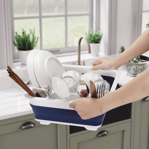 VINSANI COLLAPSIBLE DISH DRAINER BLUE 0000122 - Image 6