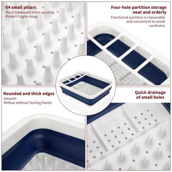 VINSANI COLLAPSIBLE DISH DRAINER BLUE 0000122 - Image 8