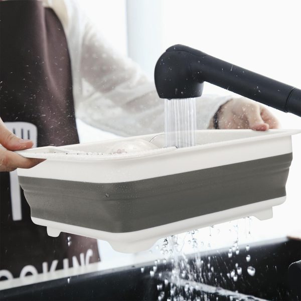 VINSANI COLLAPSIBLE DISH DRAINER DARK GREY 0000121 - Image 5