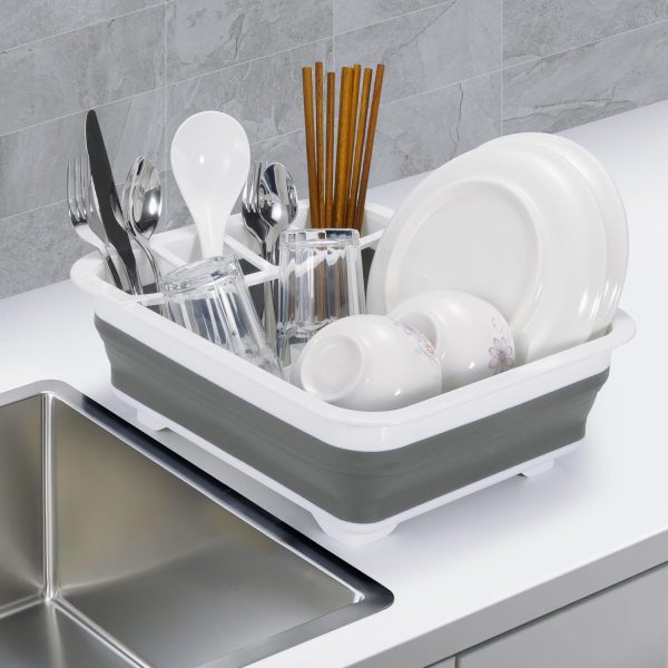 VINSANI COLLAPSIBLE DISH DRAINER DARK GREY 0000121 - Image 4