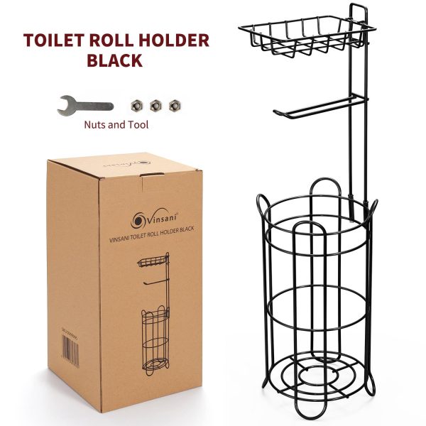 VINSANI TOILET ROLL HOLDER BLACK 0009995 - Image 7