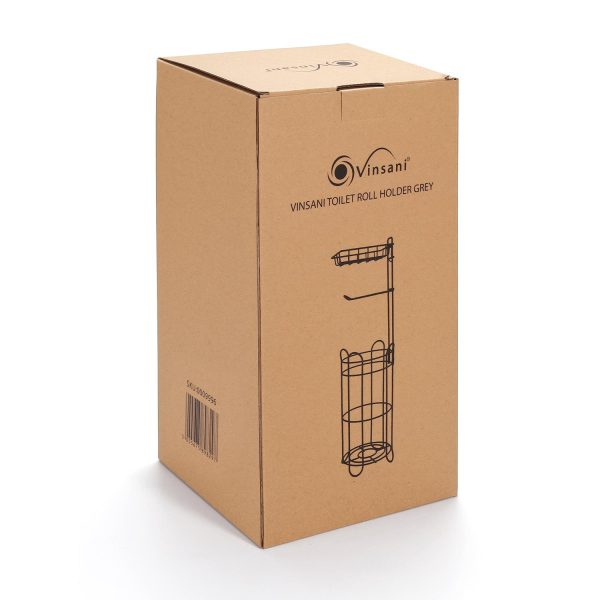 VINSANI TOILET ROLL HOLDER GREY 0009996 - Image 7