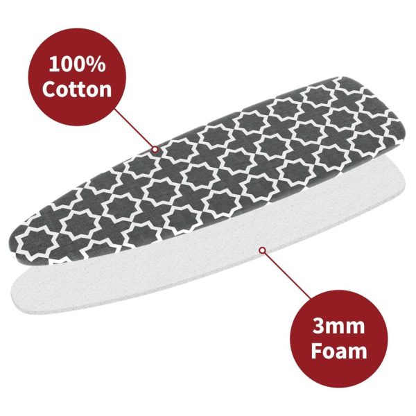 VINSANI IRONING BOARD COVER GREY CROSS 0009895 - Image 5
