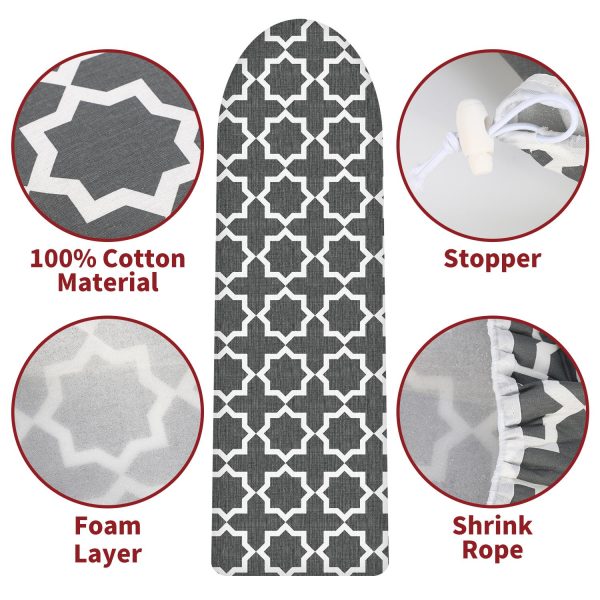 VINSANI IRONING BOARD COVER GREY CROSS 0009895 - Image 3
