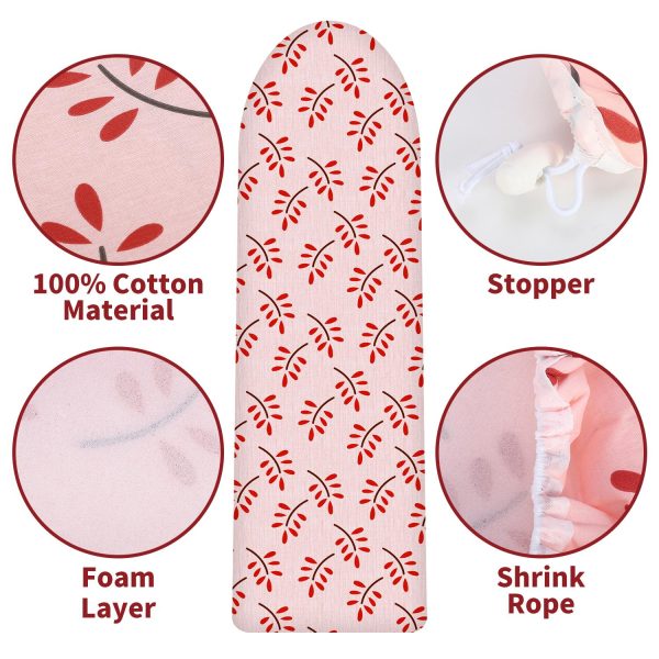 VINSANI IRONING BOARD COVER MAROON LEAF 0009891 - Image 2