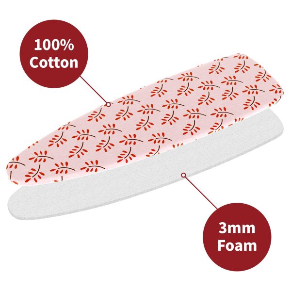 VINSANI IRONING BOARD COVER MAROON LEAF 0009891 - Image 3
