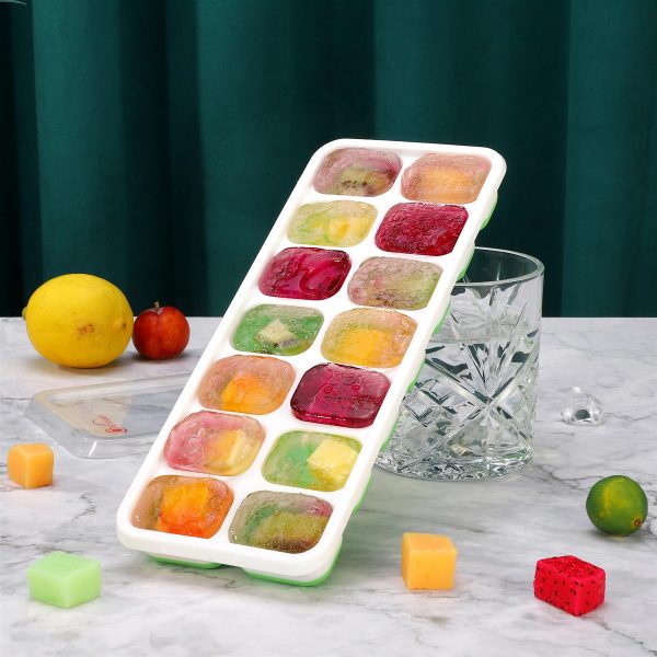 VINSANI 4 PACK ICE CUBE TRAY GREEN 0000358 - Image 2