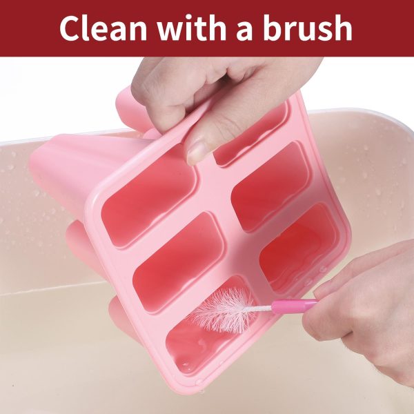 VINSANI 6 CAVITY ICE LOLLY MOULD PINK 0000369 - Image 7