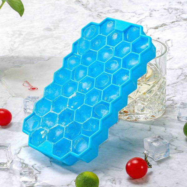 VINSANI 2 PACK ICE CUBE TRAY HEXAGON BLUE 0000360 - Image 8