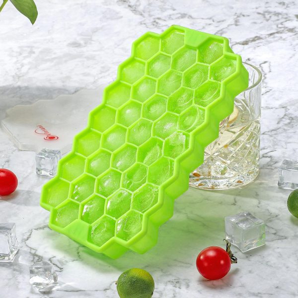 VINSANI 2 PACK ICE CUBE TRAY HEXAGON GREEN 0000361 - Image 3